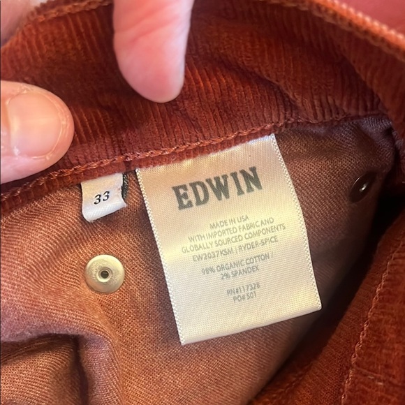 Edwin Brown Flare Wide Leg Jeans SOLD AS IS - Picture 10 of 11